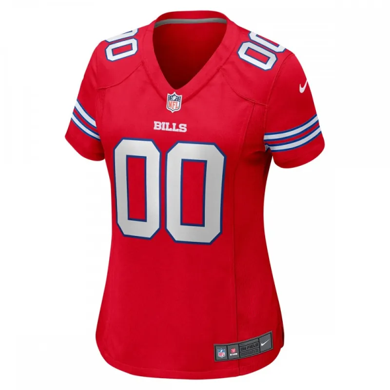 Buffalo Bills Nike Women’s Alternate Custom Game Jersey – Red