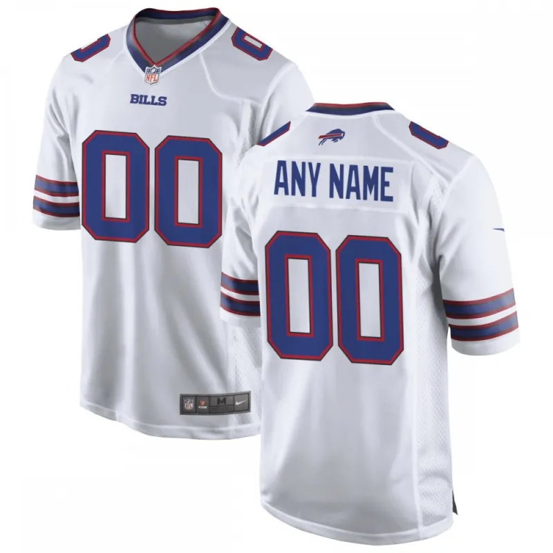 Buffalo Bills Nike Custom Game Jersey – White