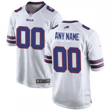 Camiseta de partido personalizada de los Buffalo Bills de Nike - Blanca