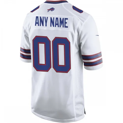 Camiseta de partido personalizada de los Buffalo Bills de Nike – Blanca