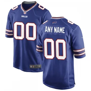 Camiseta de partido personalizada de los Buffalo Bills de Nike - Azul real