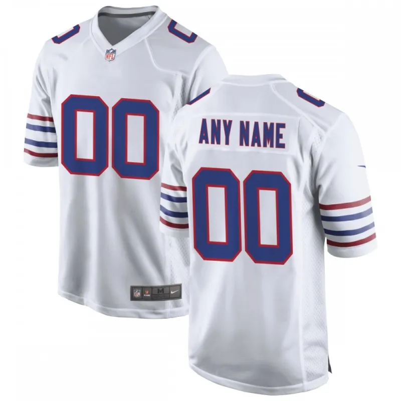 Buffalo Bills Nike Alternate Custom Game Jersey – White