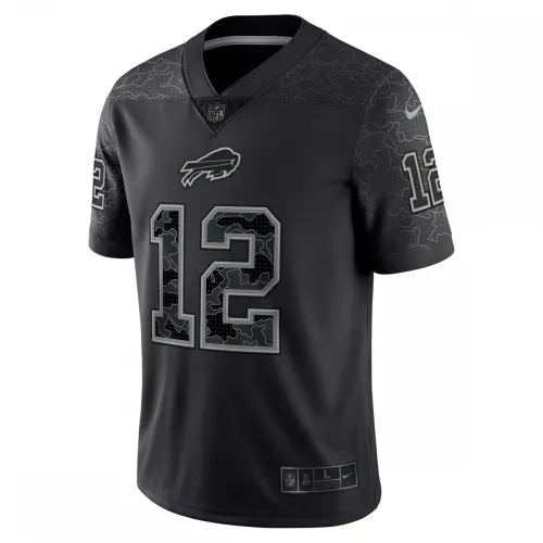 Jim Kelly Buffalo Bills Nike Retired Player RFLCTV Limited Jersey – Black