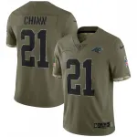 Jeremy Chinn Carolina Panthers Nike 2022 Salute To Service Limited Jersey – Olive