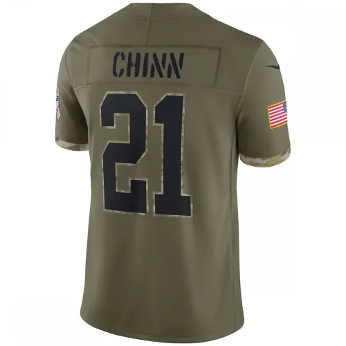 Jeremy Chinn Carolina Panthers Nike 2022 Salute To Service Limited Jersey – Olive