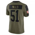 Sam Mills Carolina Panthers Nike 2021 Salute To Service Retired Player Limited Jersey – Olive