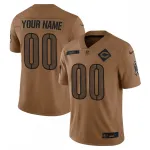 Chicago Bears Nike 2023 Salute to Service Brown Limited Custom Jersey