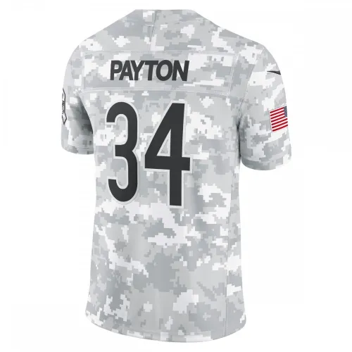 Walter Payton Chicago Bears Nike 2024 Salute to Service Retired Player Limited Jersey – Arctic Camo