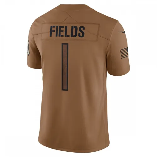 Justin Fields Chicago Bears Nike 2023 Salute To Service Limited Jersey – Brown