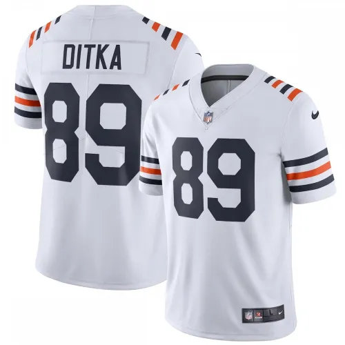 Mike Ditka Chicago Bears Nike 2019 Alternate Classic – Limitiertes Trikot für ehemalige Spieler – Weiß