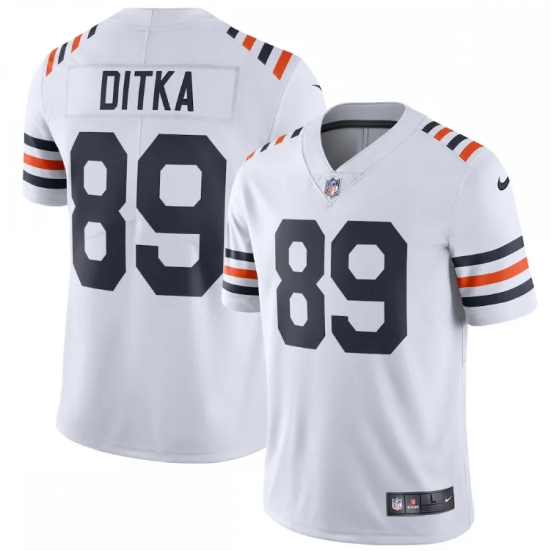 Mike Ditka Chicago Bears Nike 2019 Alternate Classic Retired Player Limited Jersey – White