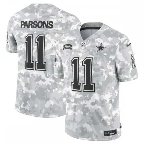Maglia Nike 2024 "Salute to Service" in edizione limitata di Micah Parsons dei Dallas Cowboys - Arctic Camo