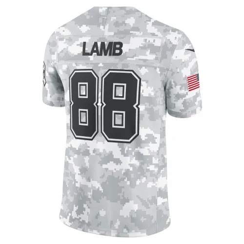 CeeDee Lamb Dallas Cowboys Nike 2024 Salute to Service Limited Jersey – Arctic Camo
