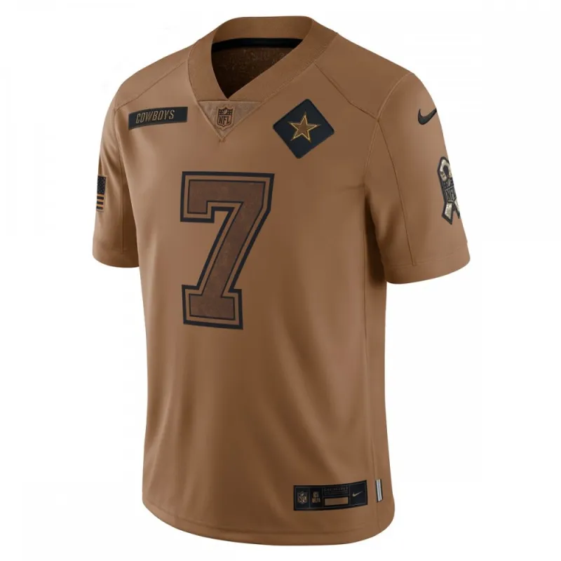 Trevon Diggs Dallas Cowboys Nike 2023 Salute To Service Limited Jersey – Brown