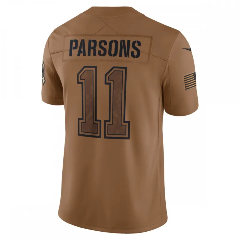 Micah Parsons Dallas Cowboys Nike 2023 Salute To Service Limited Jersey – Brown