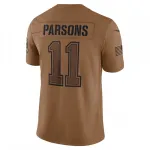 Micah Parsons Dallas Cowboys Nike 2023 Salute To Service Limited Jersey – Brown