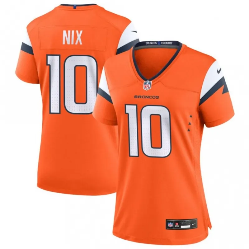 Bo Nix Denver Broncos Nike Women’s Vapor F.U.S.E. Limited Jersey – Orange