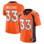 Javonte Williams Denver Broncos Nike Vapor Untouchable Limited Jersey – Orange