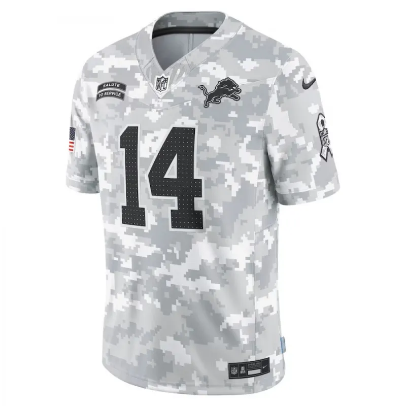 Amon-Ra St. Brown Detroit Lions Nike 2024 Salute to Service Limited Jersey – Arctic Camo