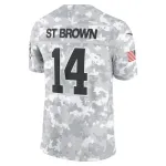 Amon-Ra St. Brown Detroit Lions Nike 2024 Salute to Service Limited Jersey – Arctic Camo