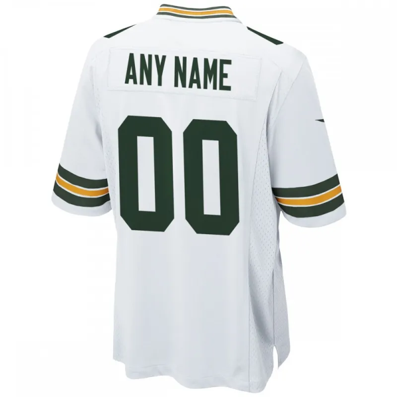 Green Bay Packers Nike Custom Game Jersey – White