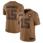 Patrick Mahomes Kansas City Chiefs Nike 2023 Salute To Service Maglia limitata - Marrone