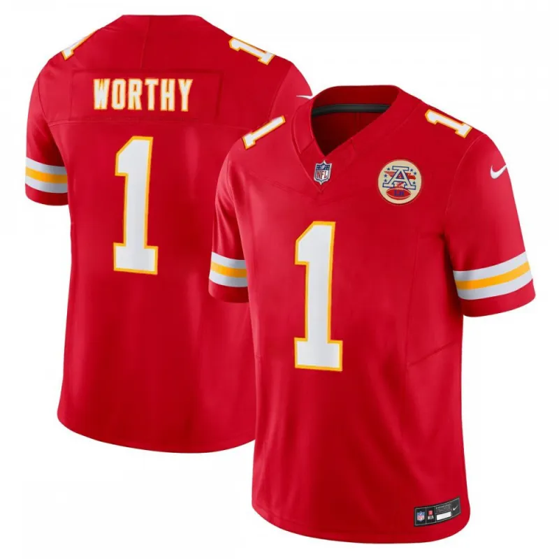 Xavier Worthy Kansas City Chiefs Nike Vapor F.U.S.E. Limited Jersey - Rouge
