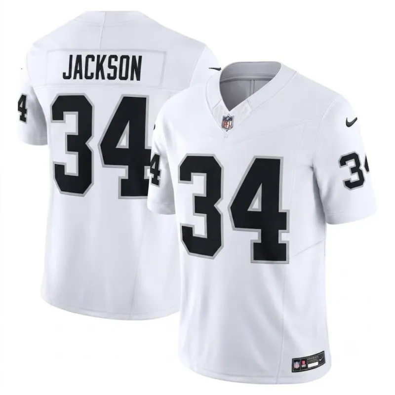 Bo Jackson Las Vegas Raiders Nike Vapor F.U.S.E. Limited Jersey – White