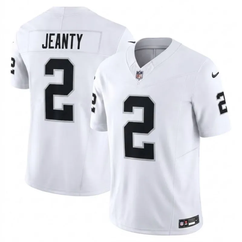 Ashton Jeanty Las Vegas Raiders Nike Vapor F.U.S.E. Limited Jersey – White