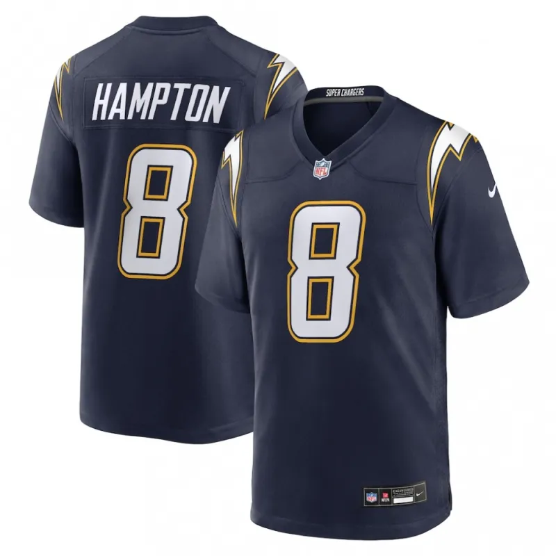 Omarion Hampton Los Angeles Chargers Nike Alternate Super Chargers Game Player Jersey – Navy