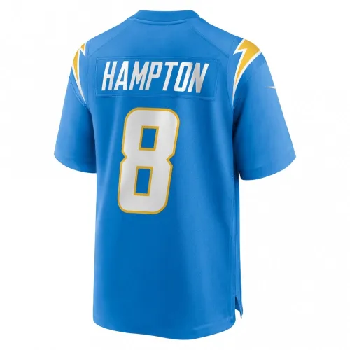 Omarion Hampton Los Angeles Chargers Nike 2025 NFL Draft First Round Pick Game Jersey – Powder Blue