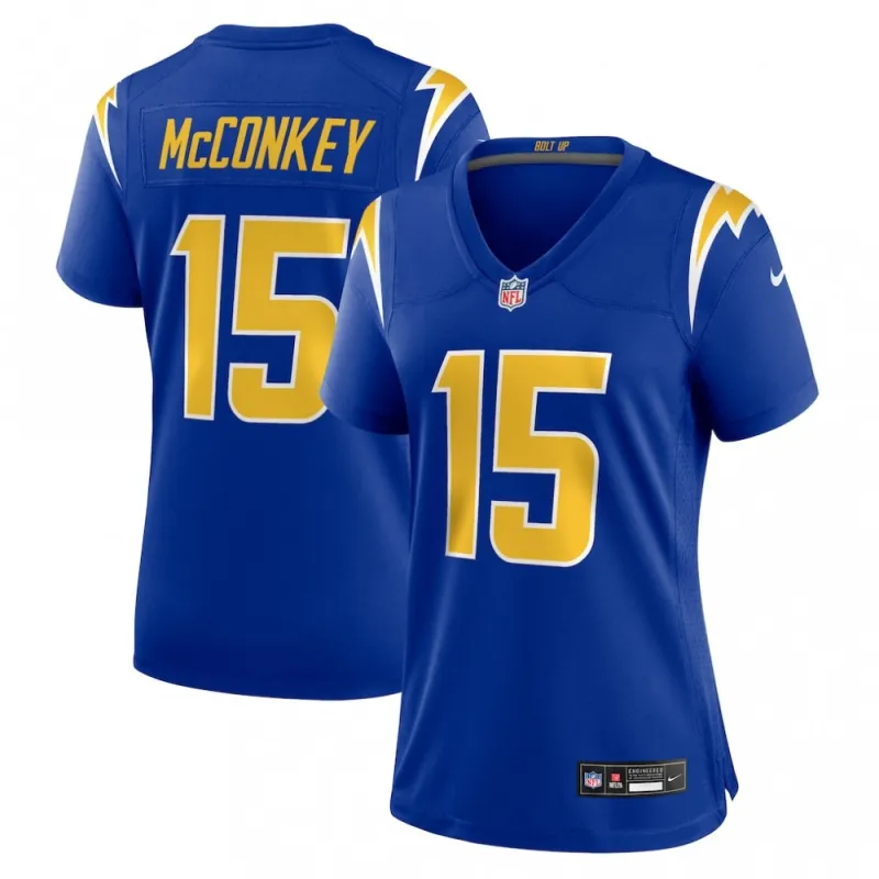 Ladd McConkey Los Angeles Chargers Nike Women’s Alternate Game Jersey – Royal