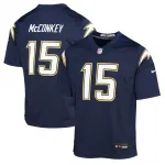 Camisa de jogo alternativa «Super Chargers» da Nike para jovens dos Los Angeles Chargers, com o nome de Ladd McConkey - Azul-marinho Ladd McConkey Los Angeles Chargers Nike Youth Alternate Super Chargers Game Player Jersey – Navy
