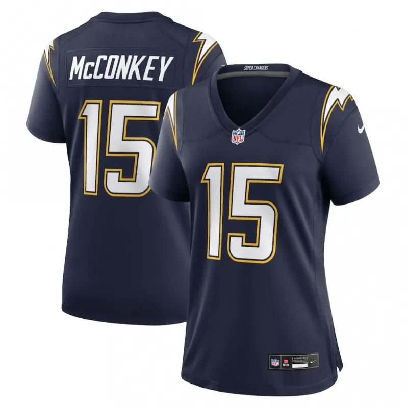 Ladd McConkey Los Angeles Chargers Nike Women’s Alternate Super Chargers Game Jersey – Navy