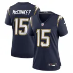 Camisa de jogo alternativa «Super Chargers» da Nike para mulher dos Los Angeles Chargers, de Ladd McConkey - Azul-marinho Ladd McConkey Los Angeles Chargers Nike Women’s Alternate Super Chargers Game Jersey – Navy