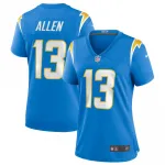 Camisola de jogo Nike para mulher do Keenan Allen dos Los Angeles Chargers - Azul-claro Keenan Allen Los Angeles Chargers Nike Women’s Game Jersey – Powder Blue