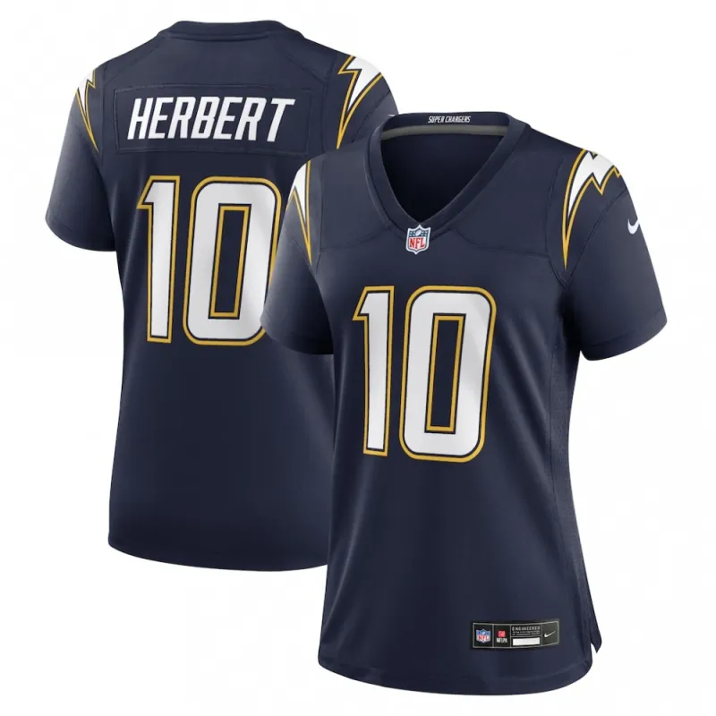 Justin Herbert Los Angeles Chargers Nike Women’s Alternate Super Chargers Game Jersey – Navy