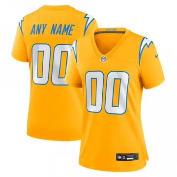 Los Angeles Chargers Nike Women's Alternate Charger Power Game Custom Jersey - Gold