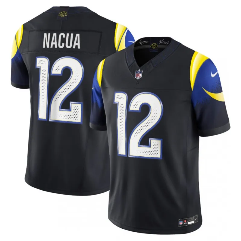 Puka Nacua Midnight Blue Los Angeles Rams 2025 Rivalries Collection Limited Jersey
