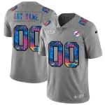 Miami Dolphins Nike NFL 2020 Crucial Catch Limited Edition Custom Jersey - Gray