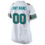 Miami Dolphins Nike Women’s Alternate Custom Game Jersey – White