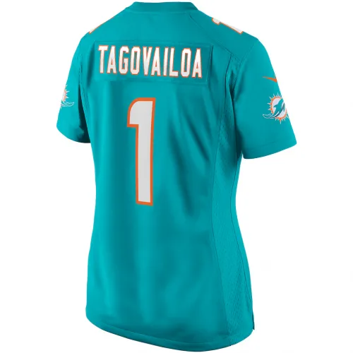 Tua Tagovailoa Miami Dolphins Nike Women’s Game Jersey – Aqua
