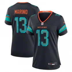 Dan Marino Miami Dolphins Nike Women's 2025 Rivalries Collection Retired Player Game Jersey - Pitch Blue - product photo Dan Marino Miami Dolphins Nike dameswedstrijdshirt uit de Rivalries-collectie 2025 voor gepensioneerde spelers - Pitch Blue