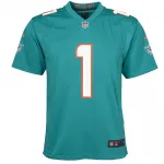 Tua Tagovailoa Miami Dolphins Nike Youth Game Jersey – Aqua