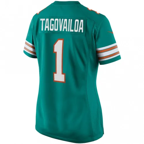Tua Tagovailoa Miami Dolphins Nike Women’s Alternate Game Jersey – Aqua