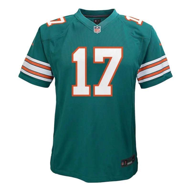 Jaylen Waddle Miami Dolphins Nike Youth Game Jersey – Aqua