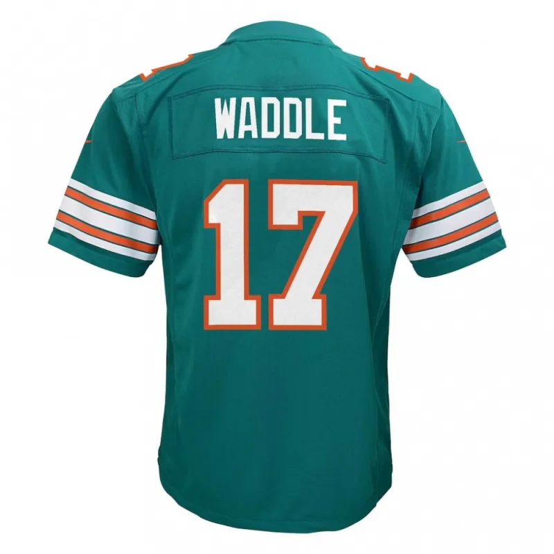 Jaylen Waddle Miami Dolphins Nike Youth Game Jersey – Aqua