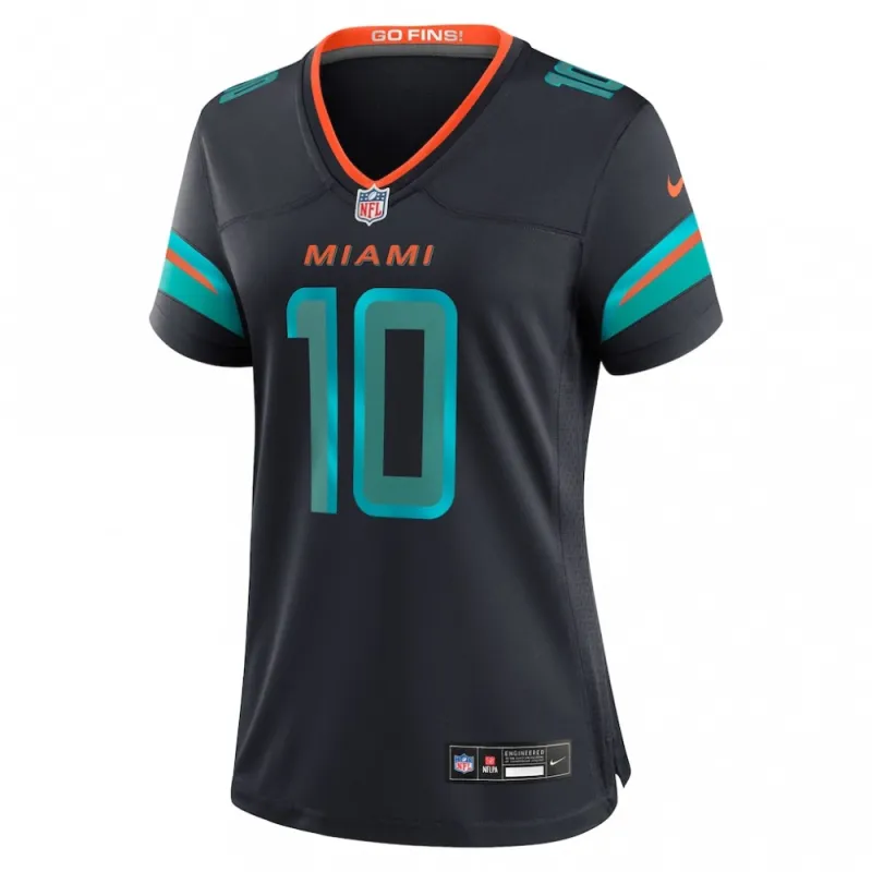 Tyreek Hill Miami Dolphins Nike Women’s 2025 Rivalries Collection Game Jersey – Pitch Blue