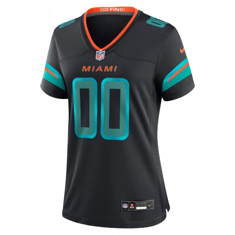 Miami Dolphins Nike Women’s 2025 Rivalries Collection Custom Game Jersey – Pitch Blue