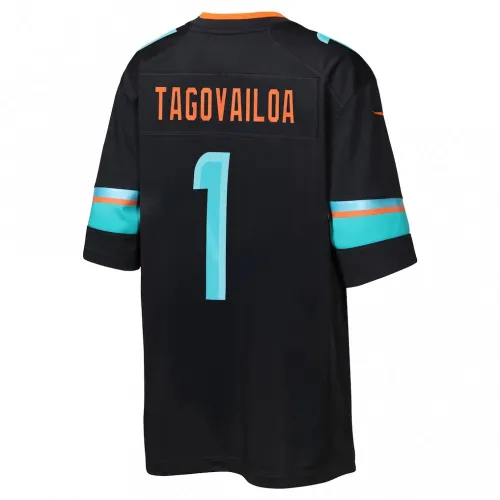 Tua Tagovailoa Miami Dolphins Nike Youth 2025 Rivalries Collection Game Jersey – Pitch Blue
